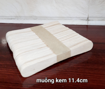Muỗng kem gỗ size 9.4cm và 11.4cm